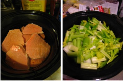 Thịt bò cần tây đôi