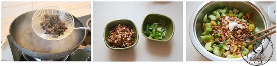 Cần tây trộn nấm