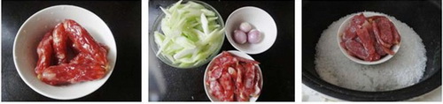 Xúc xích Quảng Đông Xào Cần tây