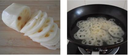 Ngó sen nấu cần tây