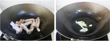 Sườn xào cần tây bước 3-4