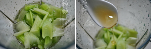 Nước ép cần tây mật ong bước 1-2