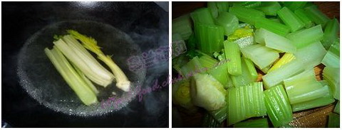 Cách trộn cần tây khô với đậu phộng, bước 1 ""