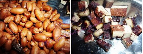 Cách trộn cần tây khô với đậu phộng Bước 2